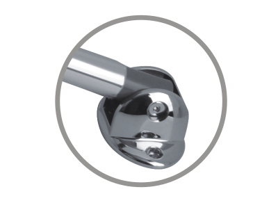 What are the commonly used bathroom handrails