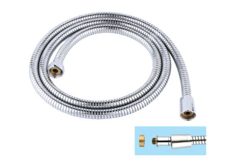 Stainless steel chromeplated double lock shower hose