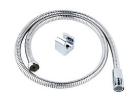 Stainless steel double lock extensible washing hose