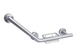 Stainless Steel Angle Grab Bar With Basket BT-2
