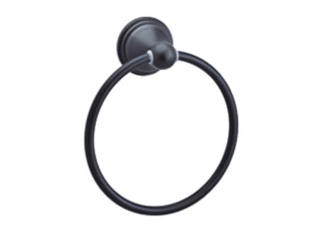 9400- Black Satin Nickel Towel Ring