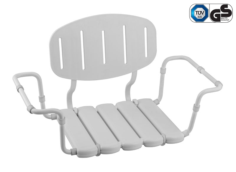 What are the different types of materials commonly used to make shower seats?